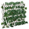 vidaXL Konstv&auml;xt druvblad spalj&eacute; expanderbar gr&ouml;n 180x60 cm