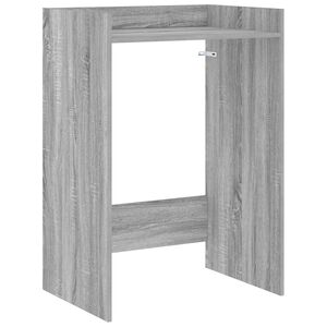 vidaXL Tv&auml;ttmaskinskabinet med lagring Gr&aring; Sonoma 67,5 x 48 x 97 cm