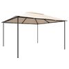 vidaXL Paviljong 4x4 m st&aring;l beige