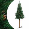 vidaXL Smal plastgran med &auml;kta tr&auml; och kottar gr&ouml;n 150 cm PVC