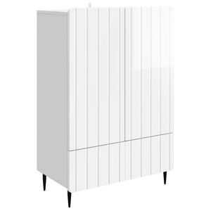 vidaXL Sideboard Vit h&ouml;gglans 66 x 34,5 x 97 cm Konstruerat tr&auml;