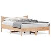 vidaXL S&auml;ngram utan madrass 135x190 cm massiv furu