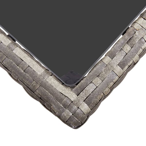 vidaXL Tr&auml;dg&aring;rdsbord gr&aring; 190x90x75 cm konstrotting