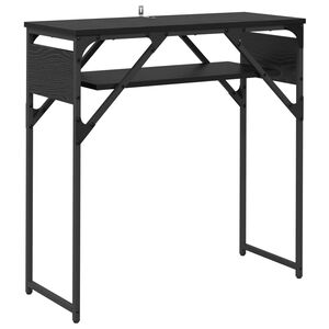 vidaXL Konsolbord Svart Ek Konstruerat tr&auml; 75x30x75cm