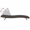 vidaXL Solstol Reclining Brun 70 x 197 x 82 cm Poly Rattan och Metall