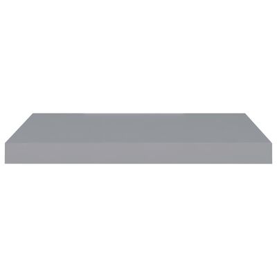 vidaXL Svävande vägghyllor 2 st grå 60x23,5x3,8 cm MDF