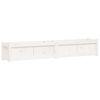 vidaXL Odlingsl&aring;da 180x31x31 cm vit massiv furu