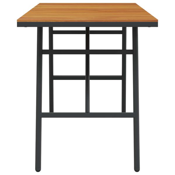 vidaXL Matbord Brun 110 x 55 x 62 cm Massivt Akaciatr&auml;