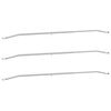 vidaXL Tarpaulinbracket f&ouml;r sl&auml;p 3 Silver 136-218 cm Aluminium