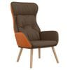 vidaXL Vilstol brun tyg och PVC