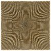 vidaXL Omr&aring;desmattor Svart 120 x 120 cm Jute