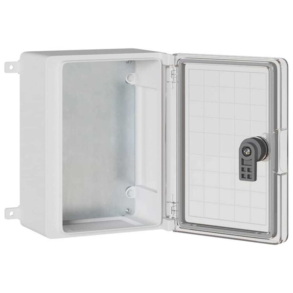 vidaXL Kontrollskåp Grå 18 x 13 x 24 cm ABS Plast