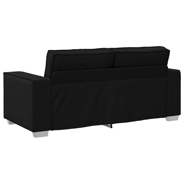 vidaXL Soffa 140cm Svart tyg