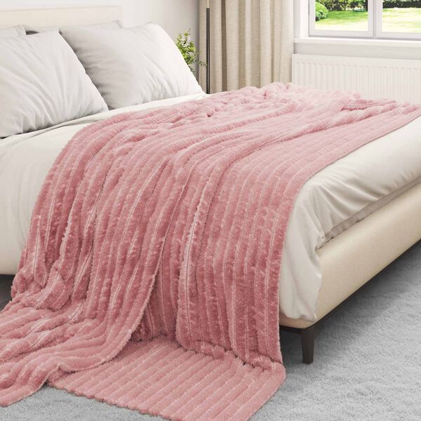 vidaXL Filtar 6 pcs Rosa 240 x 220 cm Fleece