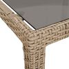 vidaXL Trädgårdsmiddag Bord Beige 190 x 90 x 75 cm Poly rattan