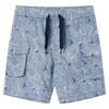 vidaXL Barnshorts med sn&ouml;re m&ouml;rkbl&aring; 116