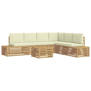 vidaXL Utomhussoffset med kudde Vit 59 x 59 x 37 cm Polyester