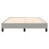 vidaXL Boxspring-sängram ljusgrå 140x200 cm tyg