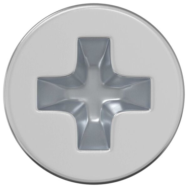 vidaXL F&ouml;rs&auml;nkta huvuds&auml;ttningar 2 pcs Silver M4 x 6 mm St&aring;l