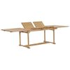 vidaXL Tr&auml;dg&aring;rdsbord utdragbart 180-280x100x75 cm massiv teak