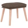 vidaXL Fotpall taupe 45x29,5x35 cm tyg