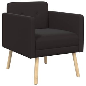 vidaXL Accentstol Svart Sammet