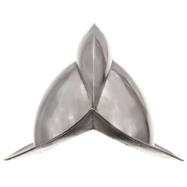 vidaXL Tysk riddarhj&auml;lm f&ouml;r LARP silver st&aring;l