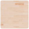 vidaXL Fyrkantig bordsskiva 60x60x2,5 cm obehandlad massiv ek