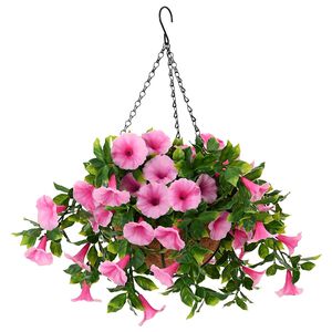 vidaXL Konstgjorda blommor Rosa 55 x 50 x 57 cm PE och st&aring;l