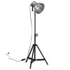 vidaXL Golvlampa 25 W vintage silver 35x35x65/95 cm E27
