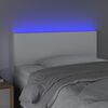 vidaXL S&auml;nggavel LED vit 80x5x78/88 cm konstl&auml;der