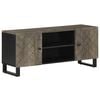 vidaXL Tv-b&auml;nk svart 105x33x46 cm massivt mangotr&auml;