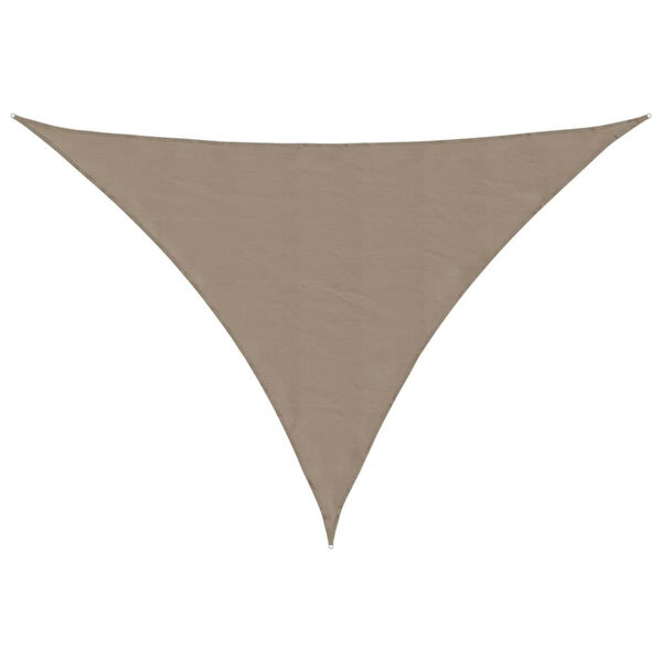 vidaXL Solskydd segel taupe 7x5x5 m 100% polyester oxford