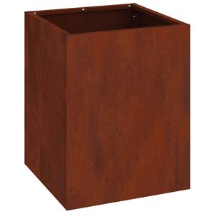vidaXL Tr&auml;dg&aring;rdsplanterare Rostig 32 x 32 x 40 cm V&auml;derbest&auml;ndig st&aring;l