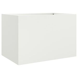 vidaXL Odlingsl&aring;da vit 62x47x46 cm st&aring;l