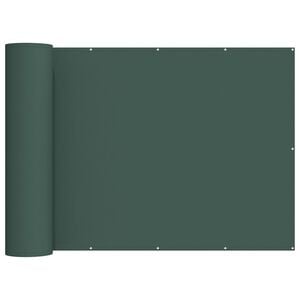 vidaXL Balkongsk&auml;rm 200 x 600 cm Tyg med PU-bel&auml;ggning M&ouml;rkgr&ouml;n