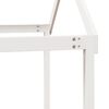 vidaXL Våningssäng med tak vit 90x190 cm massiv furu