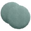 vidaXL Sittkuddar 2 pcs Havgr&ouml;n &Oslash; 40 x 13 cm Sammet