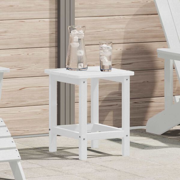 vidaXL Adirondack Sidel&aring;da Vit 38 x 38 x 46 cm HDPE