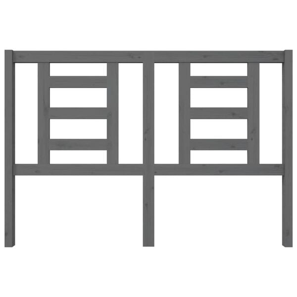 vidaXL S&auml;nggavel gr&aring; 146x4x100 cm massiv furu