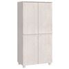 vidaXL Garderob HAMAR vit 89x50x180 cm massiv furu