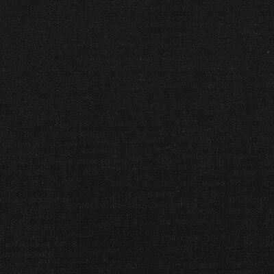 vidaXL Sänggavel med kanter svart 83x16x118/128 cm tyg