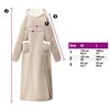 vidaXL Filt-hoodie Beige L Fleece och Flanell