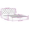vidaXL Bed Frame without Mattress Taupe 120x200 cm Fabric