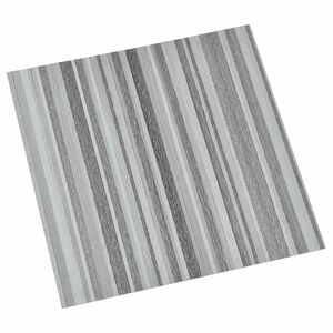 vidaXL Sj&auml;lvh&auml;ftande golvplankor Gr&aring; och svart 30,5 x 30,5 cm 20 st