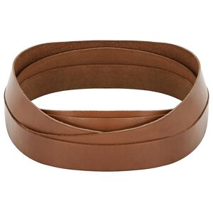 vidaXL L&auml;derrem 1 Brun 1000 x 4 cm L&auml;der
