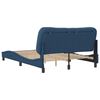 vidaXL Bed Frame without Mattress "Hvar" Blue 120x200 cm Fabric