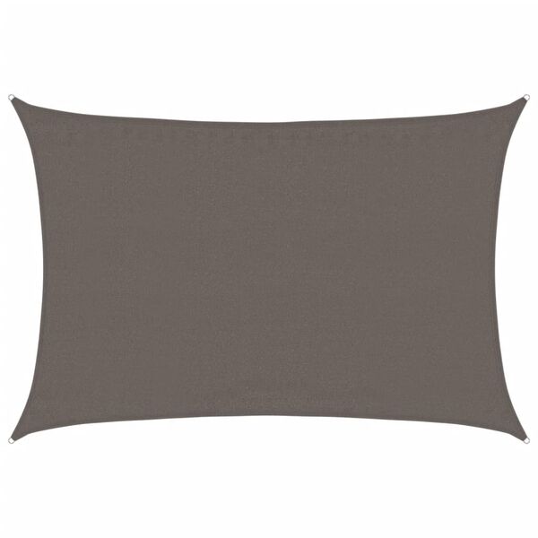 vidaXL Solsegel 160 g/m² antracit 3,5x5 m HDPE