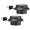 HI Soldriven LED-lampa f&ouml;r h&auml;ngr&auml;nna 2 st svart