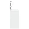 vidaXL Sminkbord med LED vit 100x40x120 cm